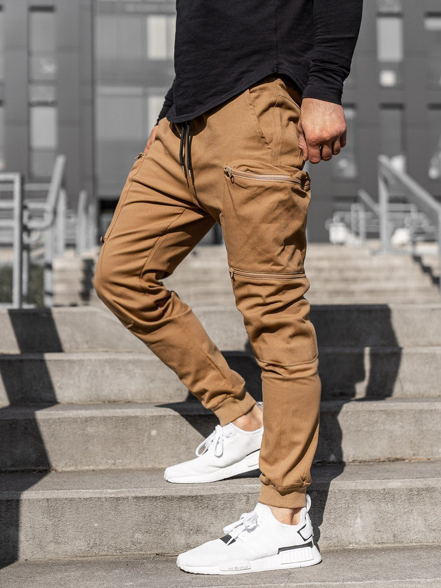 Pantalon attaché à la mode pour hommes multi-poches