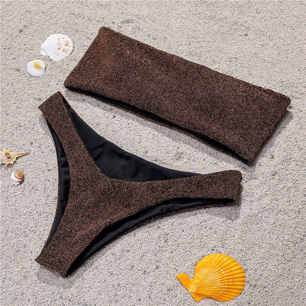 Professional Tube Top Bikini - Polyester Construction (82% Content, High-Quality Materials, Flattering Fit, Summer Essential)
