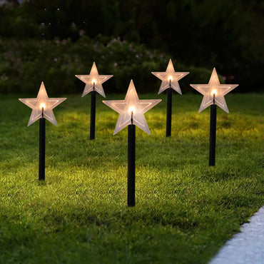Christmas Snowflake Garden Lights Outdoor Waterproof Christmas Decoration Ground Lights Lawn Night Lights