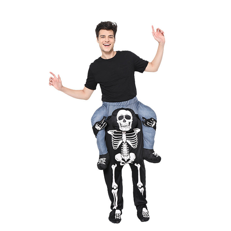 Halloween Funny Costume - Skeleton Rocking Horse