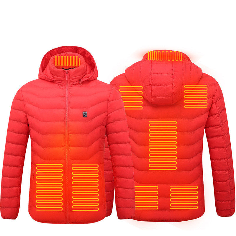 Nouveau Veste chauffante manteau USB veste électrique chauffage coton vêtements thermiques gilet chauffant