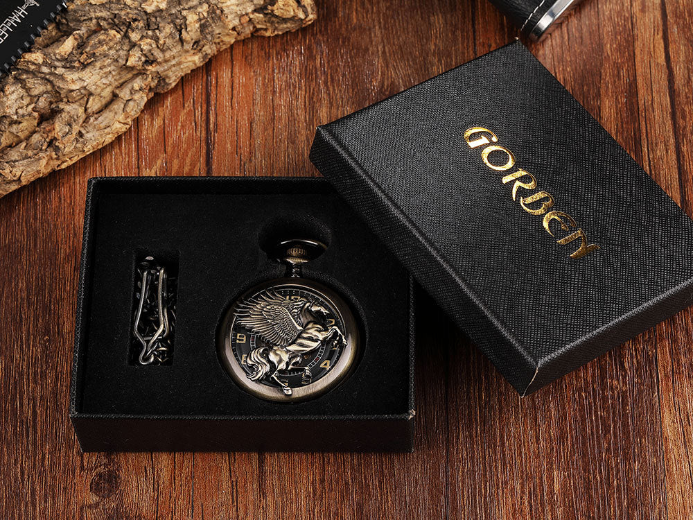 Flip Mechanical Pocket Retro Necklace Watch - Nostalgic Modern Sleek Elegant Versatile Sophisticated Exquisite