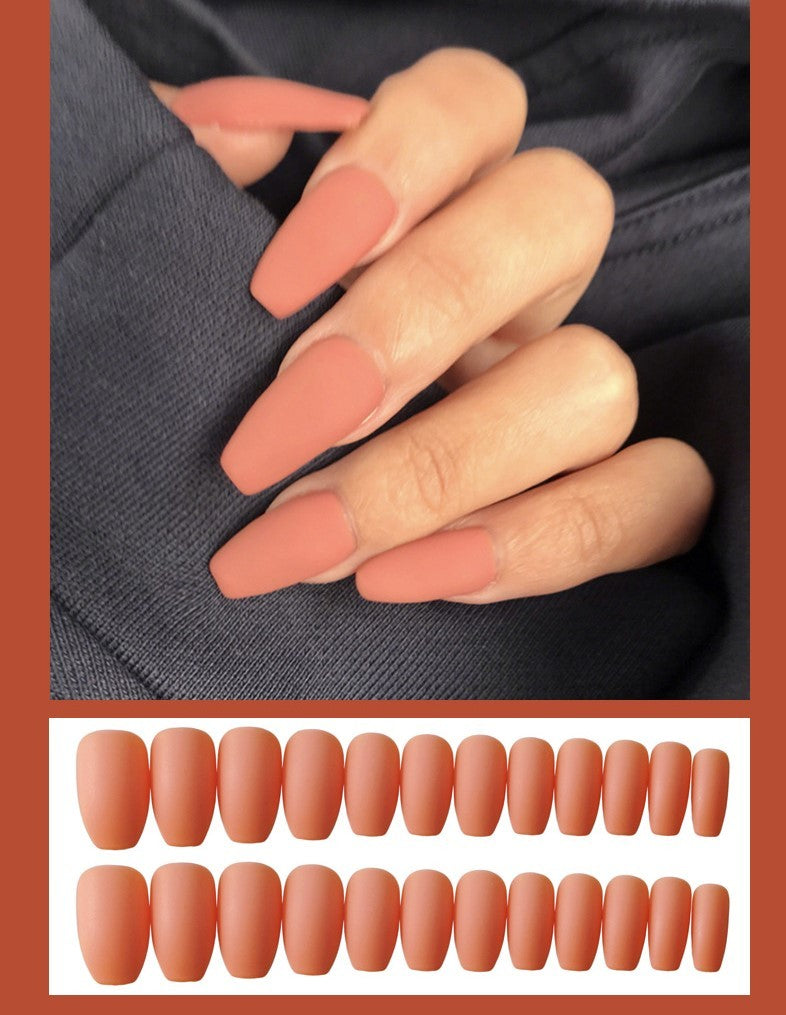 Frosted Ballet Press-On Nails Complete Kit - 24 Pieces | Professional Application Set