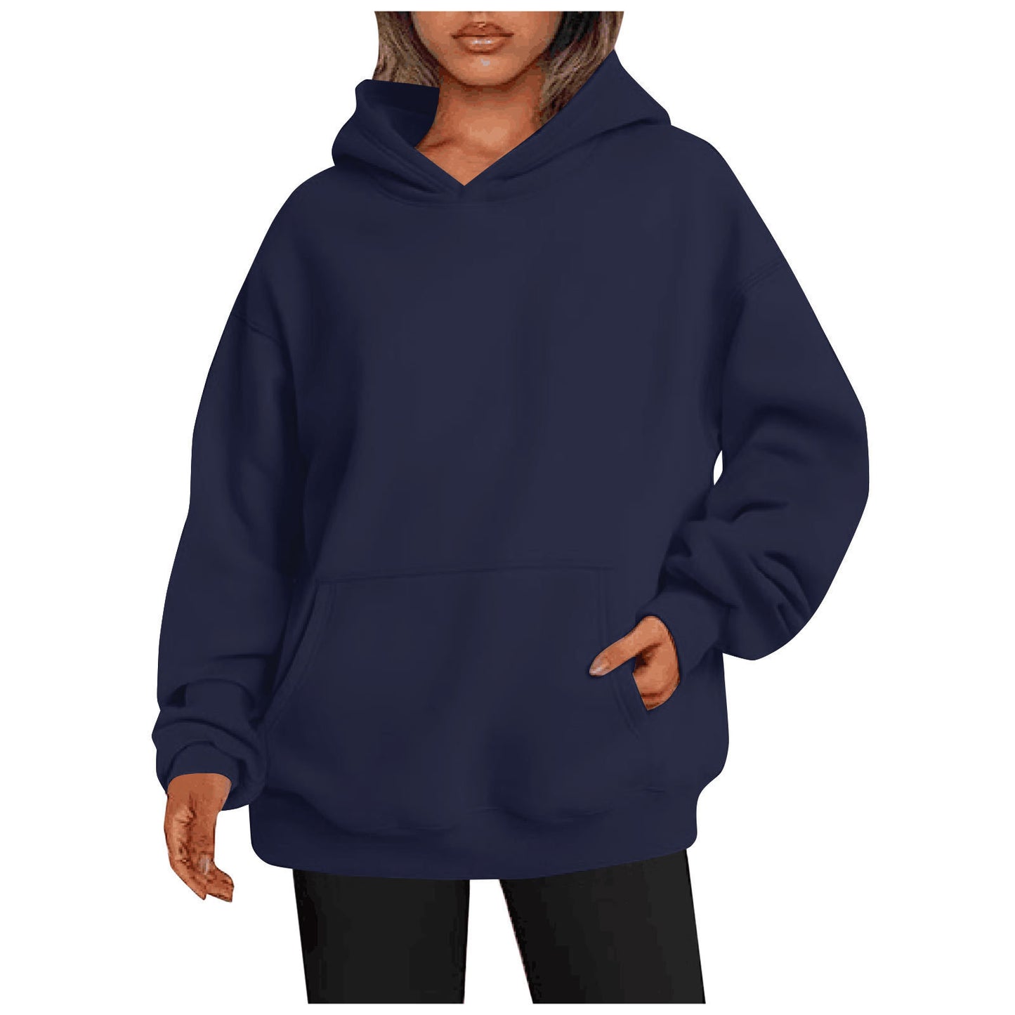 Women's Hoodies With Pockets - Fashion Solid Sweatshirt - Oversized Hooded Sweater - Womens Clothing