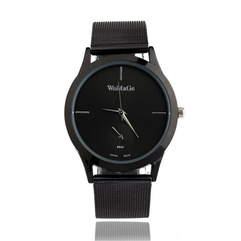 Mode alliage ceinture maille montre unisexe femmes montres Style minimaliste montre à Quartz relogio feminino saat montres pour femmes