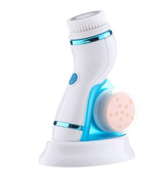Electric Pore Cleaner - Ultrasonic Blackhead Remover with 3 Brush Heads
