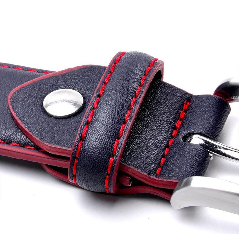 Men's Pin Buckle Leather Leisure Belt - Sophisticated Comfort