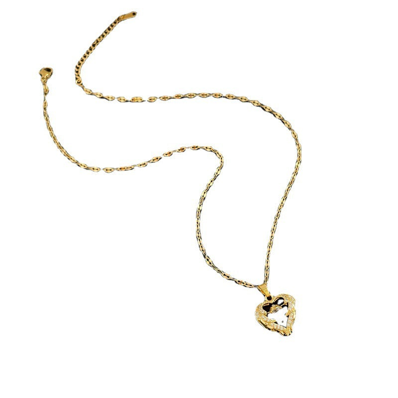 Kärlek Smart Halsband Kvinna Phenix Dans på himlen Kall stil Lyx temperament nyckelbenskedja