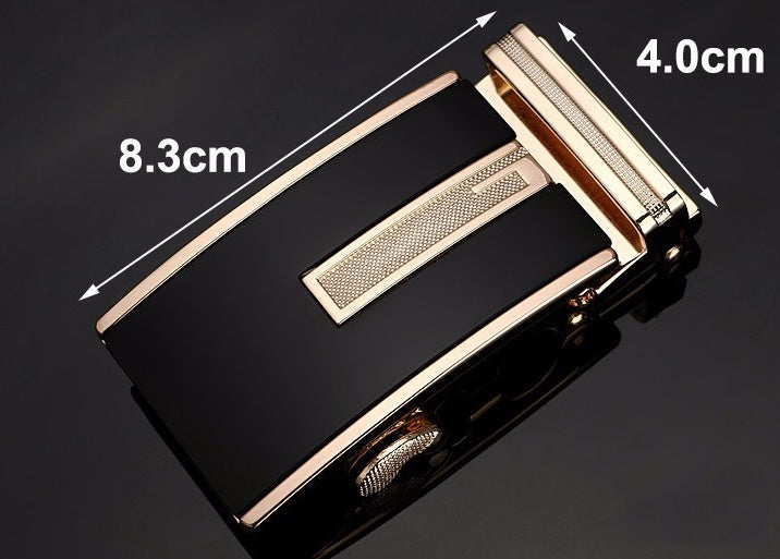 Wide Alloy Belt Buckle - Bold Statement