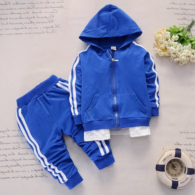 Boys' Handsome Autumn and Winter Clothes - Three-Piece Kid Clothes