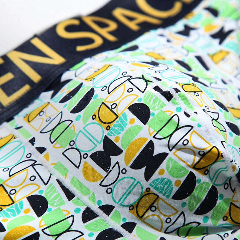 Issilkesmönstrade boxershorts med tryck