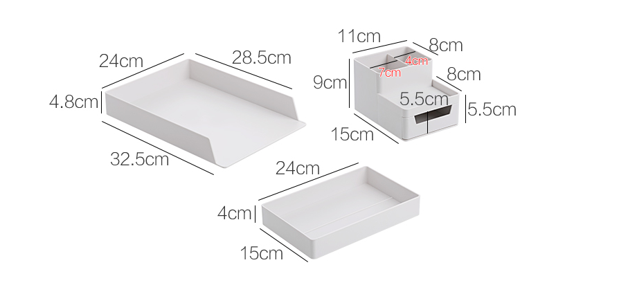 Office Desk File Organizer i flera lager