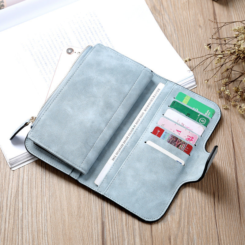 Matt PU Leather Multifunctional Wallet PU