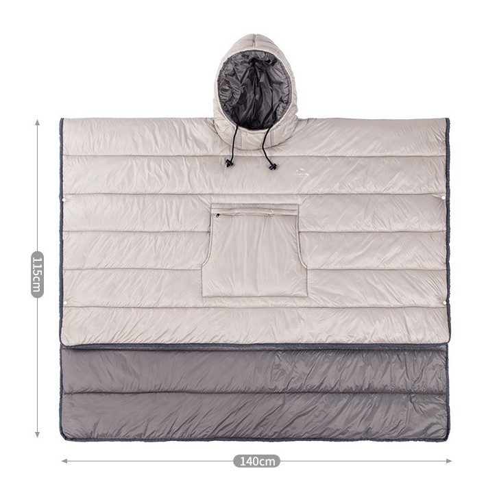 Portable Camping Quilt Warm Camping Sleeping Bag Travel Portable Cloak