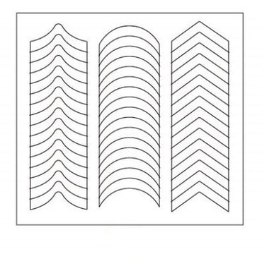 French Manicure Smile Stickers - White