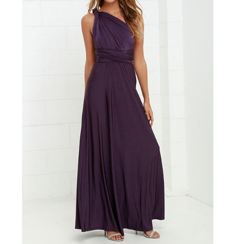 Robe Maxi Boho Convertible à Bandage pour Femmes