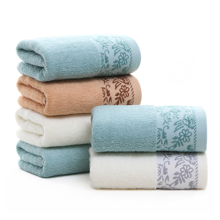 Serviette absorbante jacquard 32 épaisseurs en coton fleur de glycine