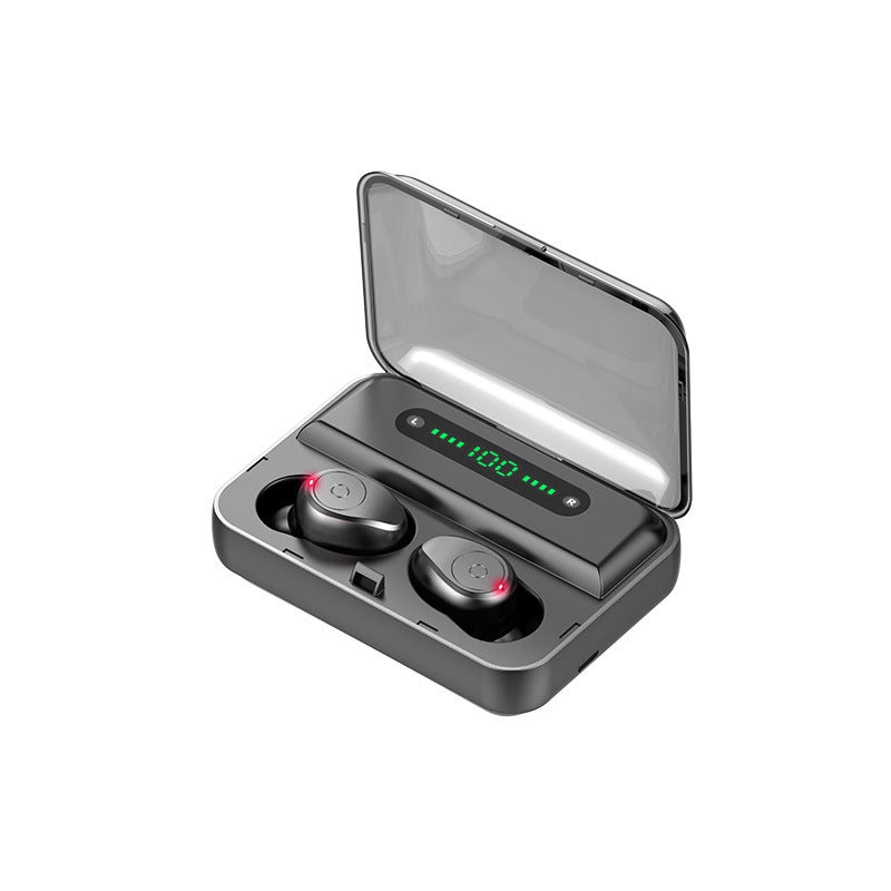 Multifunktions Bluetooth-headset Binaural Movement Power Bank Telefonsupport