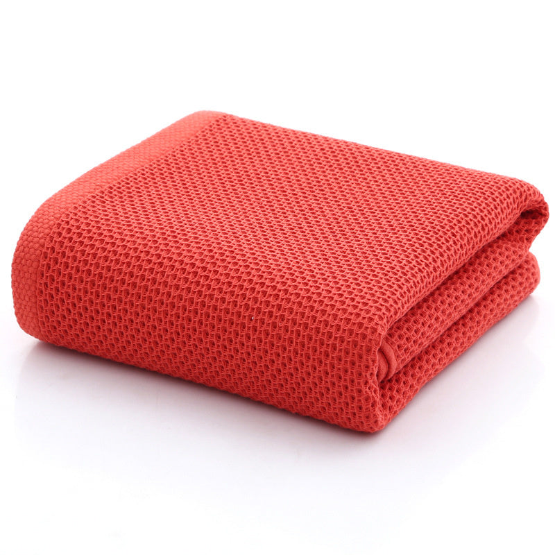 Serviette pour le visage en nid d'abeille 100 % coton