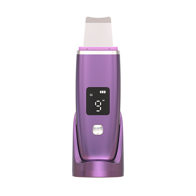 Ultrasonic Vibration Pormask Remover Djuprengöring Ansiktsskrubber Porrengöring Lyftmaskin Ansiktsbehandling Led Peeling Shovel