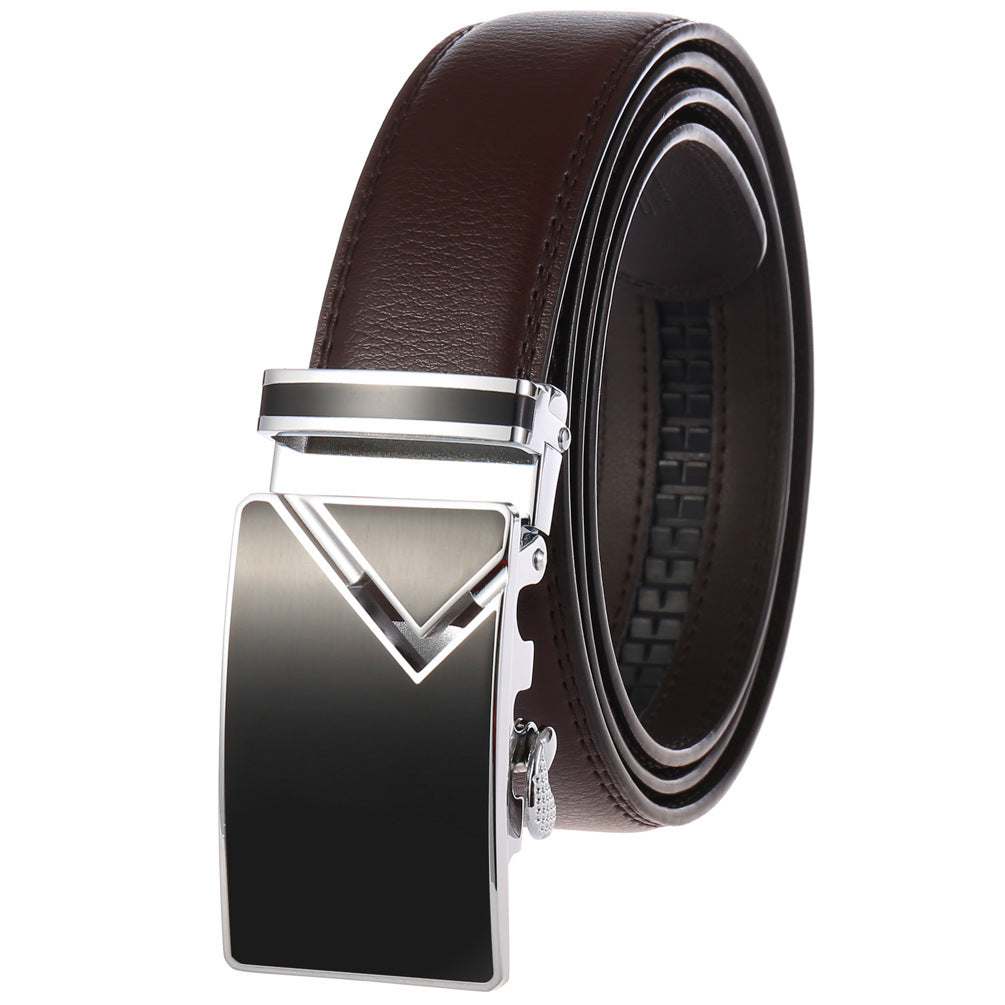 Men's Fashion Automatic Buckle Belt - 6 Versatile Color Combinations