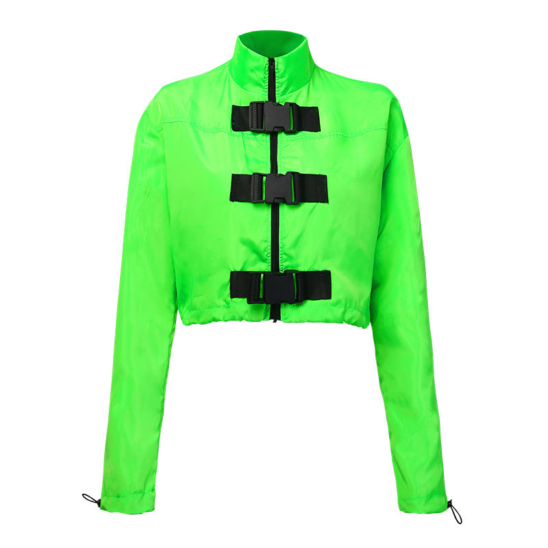 Veste à boucle cartable femme