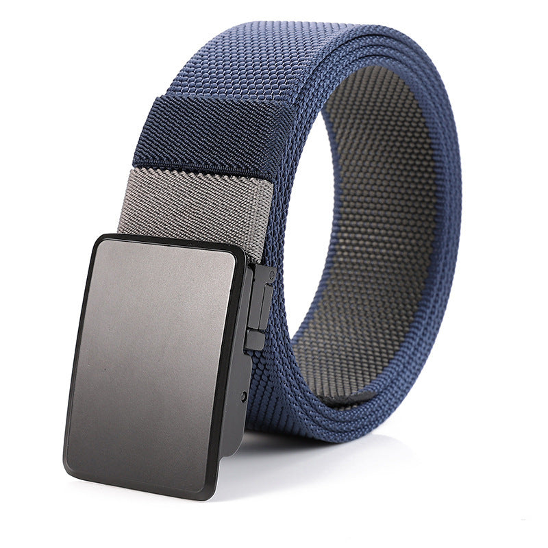Men's Rotating Buckle Double-Sided Nylon Waistband - Versatile Innovation