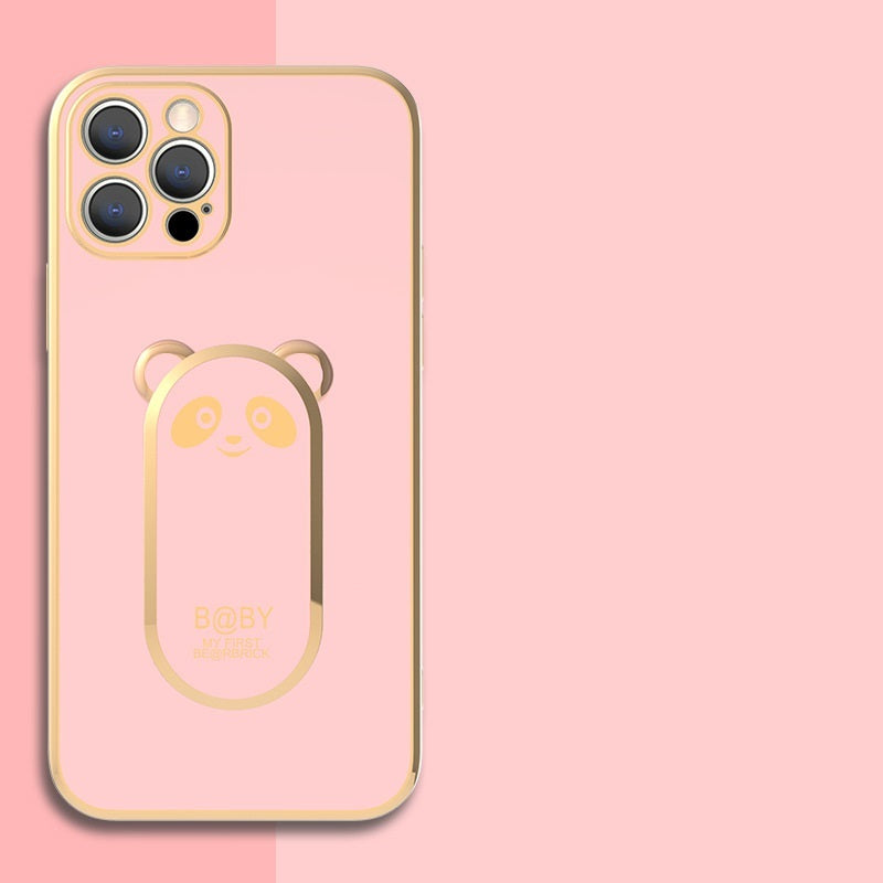 Étui de téléphone avec support d'anneau magnétique Panda