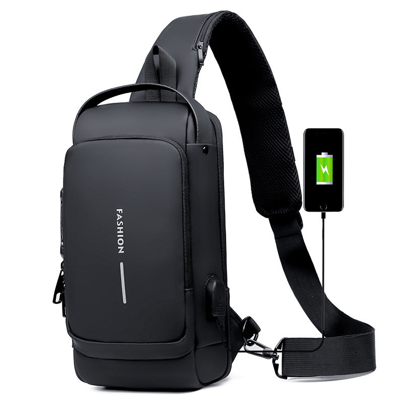 Tactical Security Chest Bag - Password Lock Anti-Theft Crossbody for Men