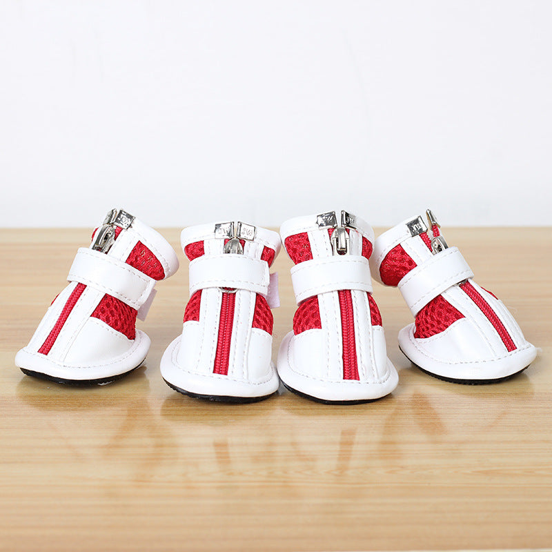 Chaussures de sport en filet pour petits chiens de compagnie