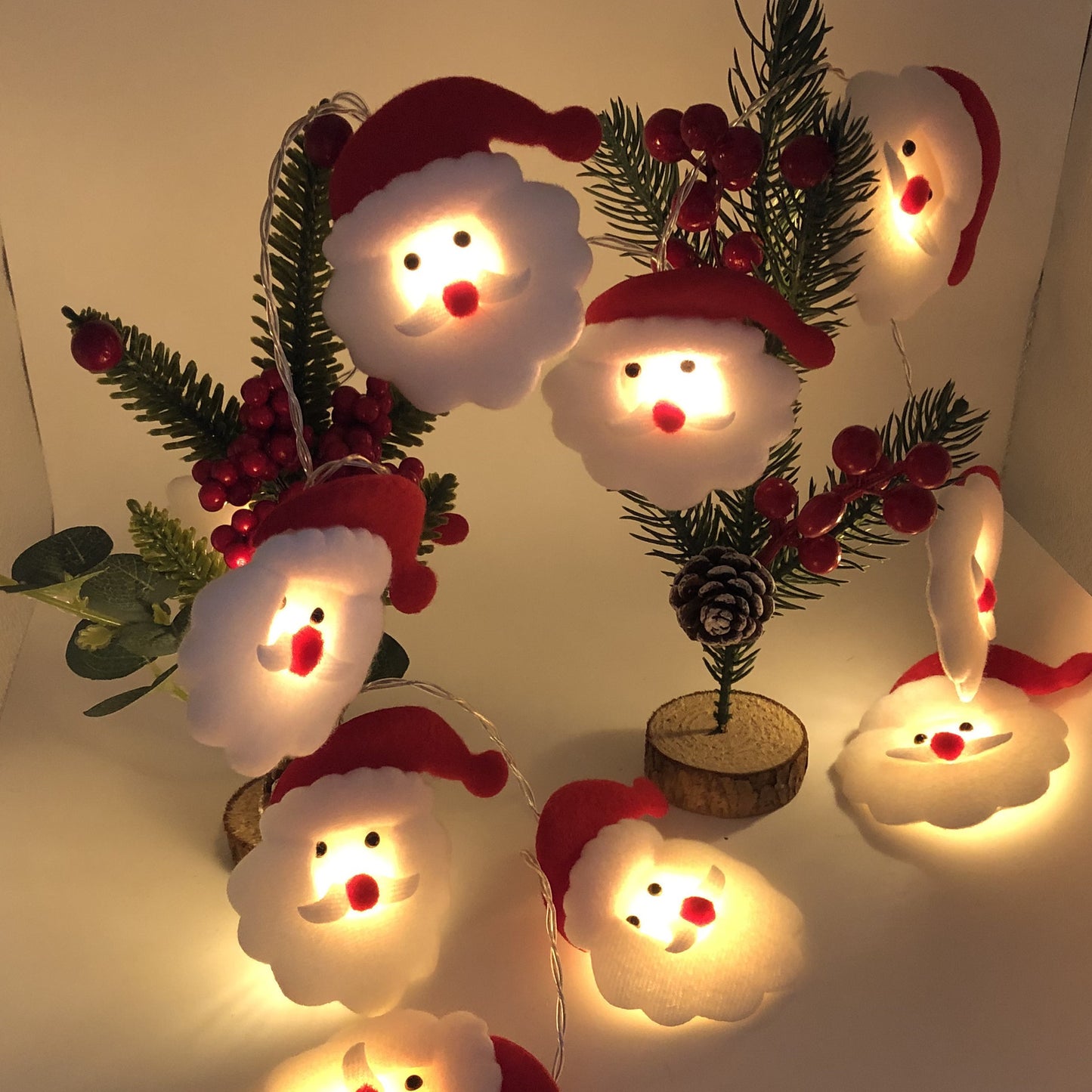 Guirlande lumineuse LED bonhomme de neige, décoration de noël, lumières féeriques, décoration pour la maison, ornement de noël, nouvel an