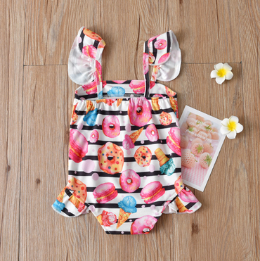 Maillot de bain Fille Donut Rayé