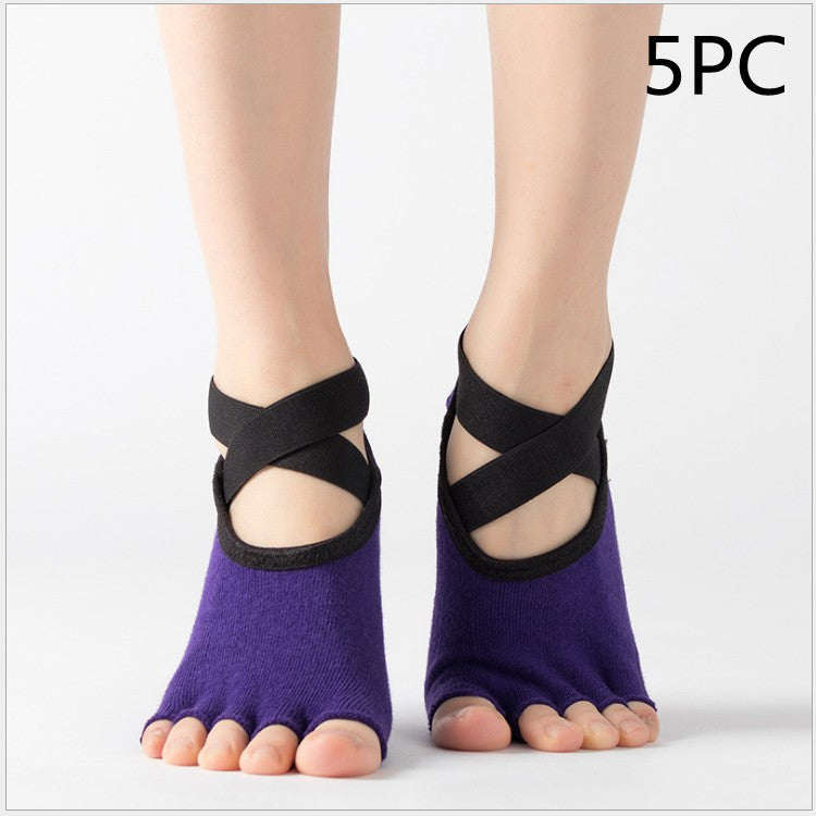 Yoga strumpor fem finger strumpor