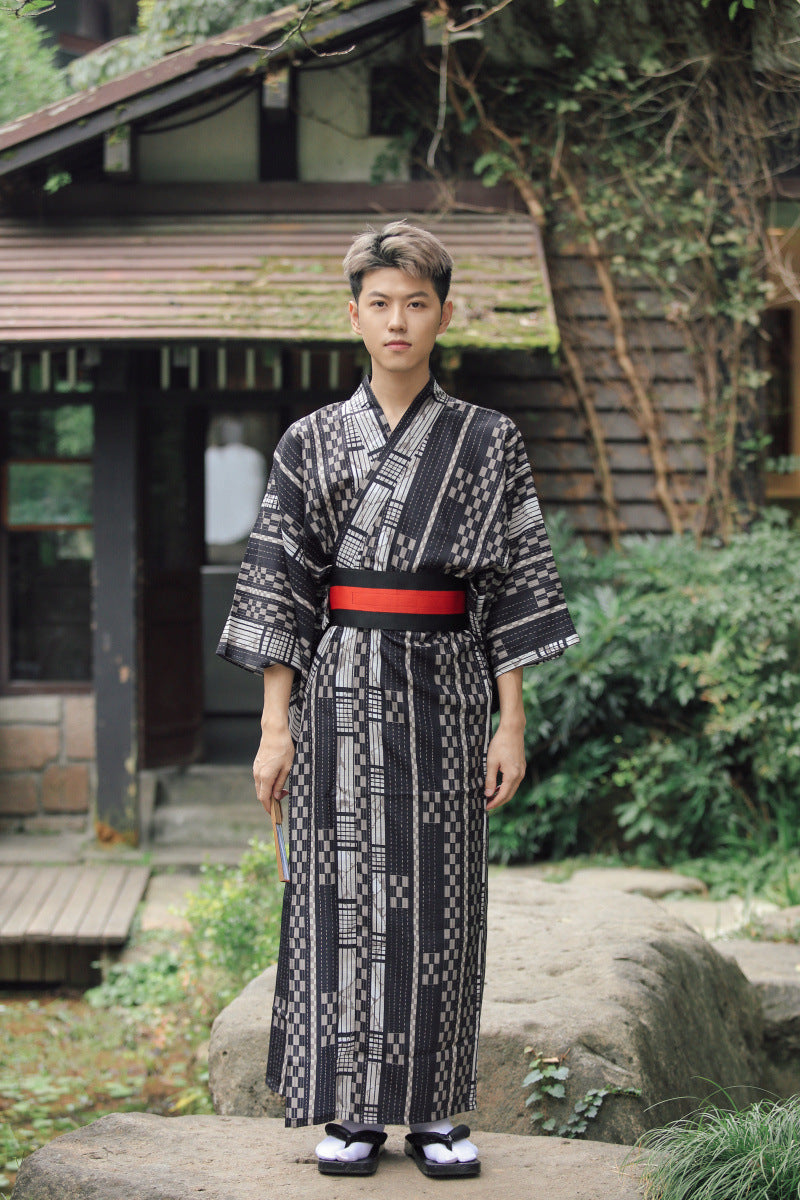 Japanese Kimono Male Traditional Samurai Gentleman