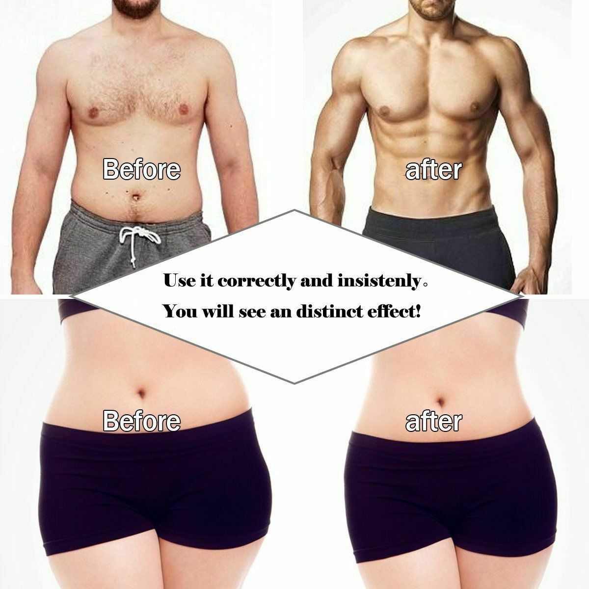Elektrisk Muscle Toner Machine ABS Toning Bälte Simulering Fat Burner Belly Shaper