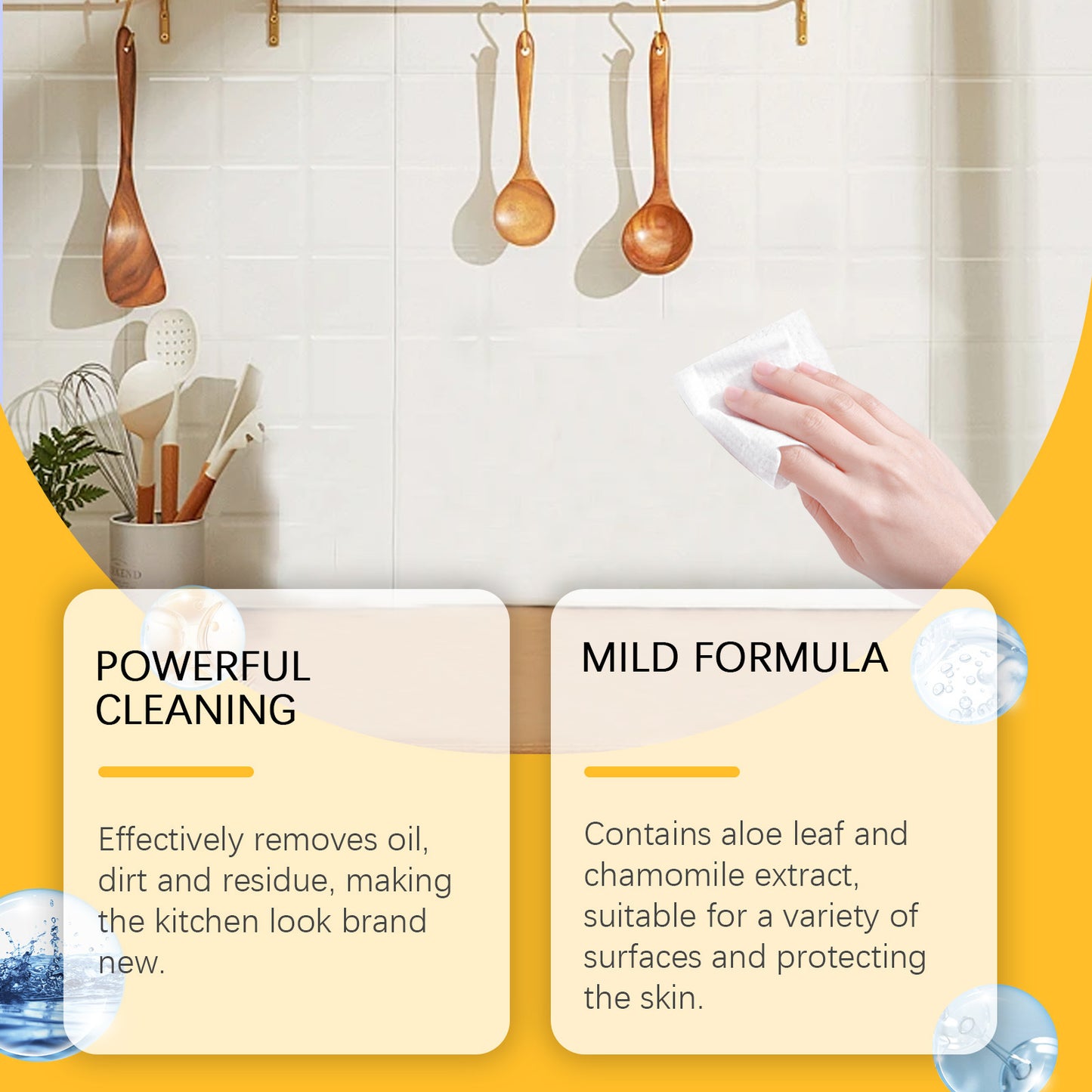 Kitchen Wipes for Countertop & Stove - Oven Cleaner | C it all