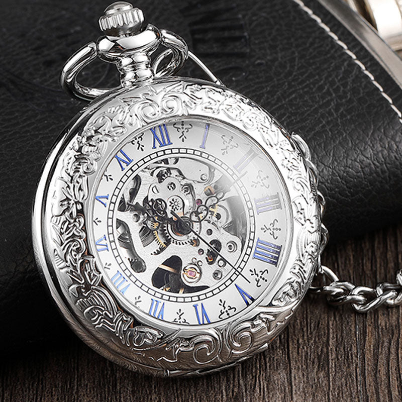 Men's Simplicity Mechanical Pocket Watch - Traditional Craftsmanship Modern Elegance Sophisticated Vintage Charm Timeless