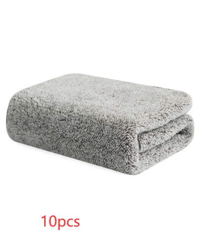 Serviette en charbon de bambou de style japonais, torchon en fibres fines