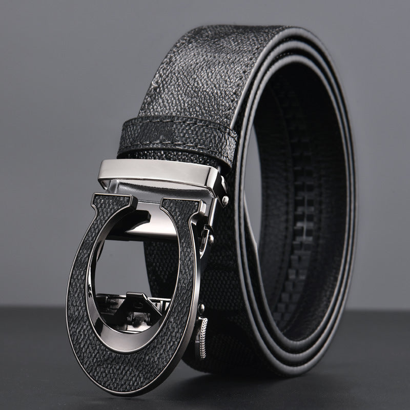 Ceinture à carreaux légère de luxe pour hommes
