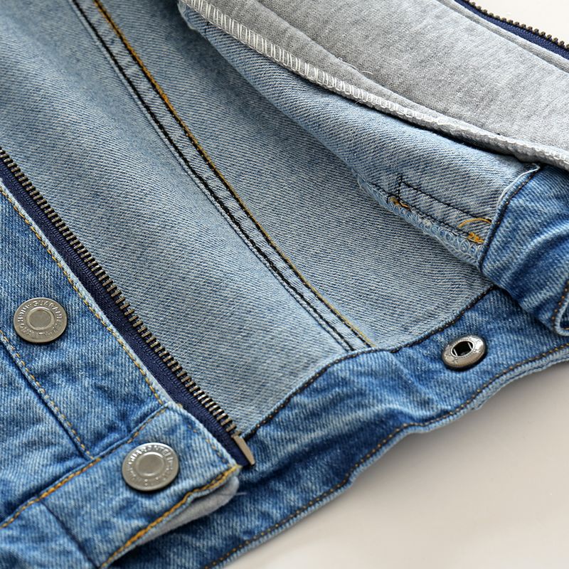 Pojkar och barn tvättad mjuk jeansjacka