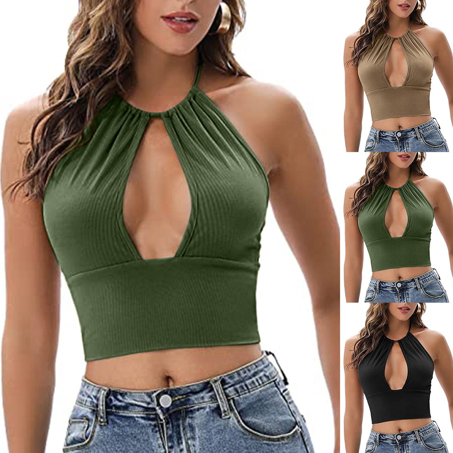 Camisole Grimväst Dam Sommar Sexiga Hollow Toppar