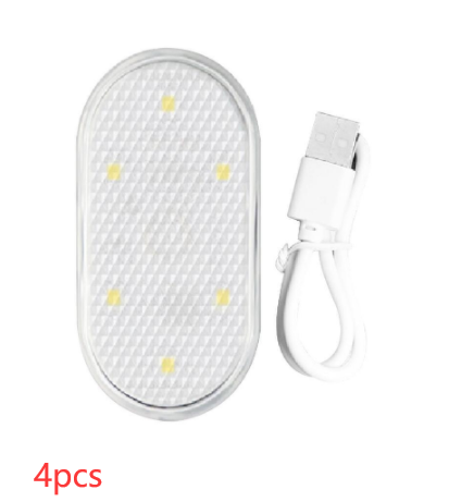 Beröringskänslig Usb Charging Atmosphere Lamp I Bil
