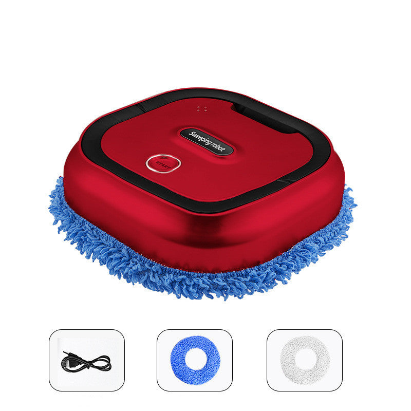 USB Rechargeable Robot Mop - Automatic Floor Cleaning Machine with Spray Function