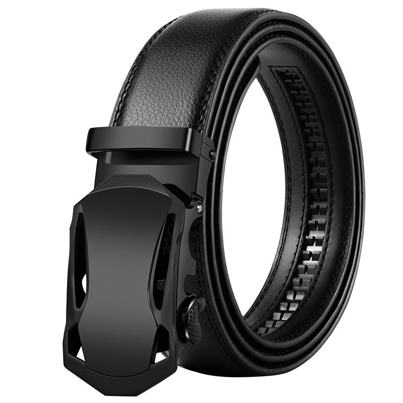 Men's Korean Style Leather Belt Automatic Buckle - Global Fashion