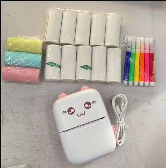 Miniskrivare Bärbar Mini Bluetooth WiFi Ny Fel Skrivare Mobiltelefon Foto Titel Anteckning Hot Print Pocket Student Error Etikettskrivare