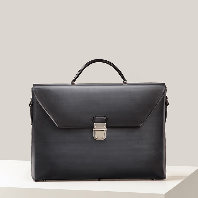Handgjord vintage Crossbody Flap Business Bag