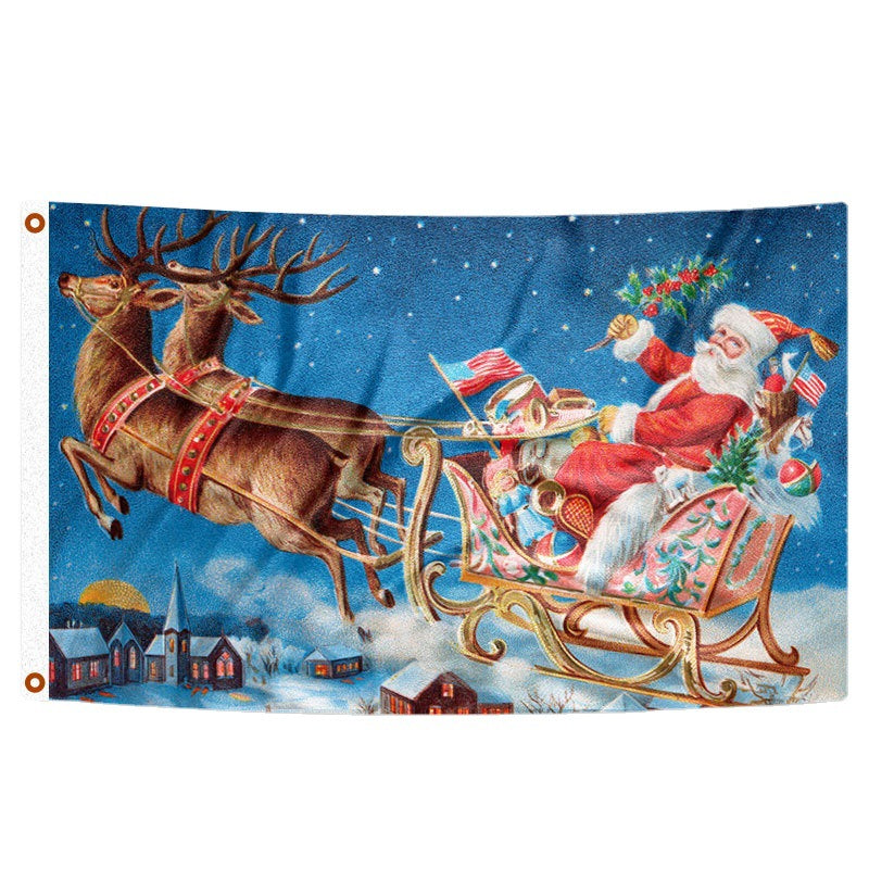 Drapeau du festival de décoration de fête de Noël