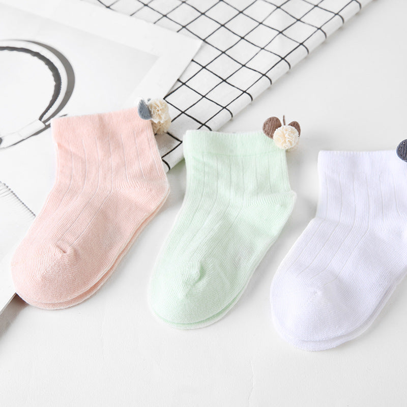 Chaussettes pour bébé Chaussettes en coton désossé Chaussettes pour bébé nouveau-né