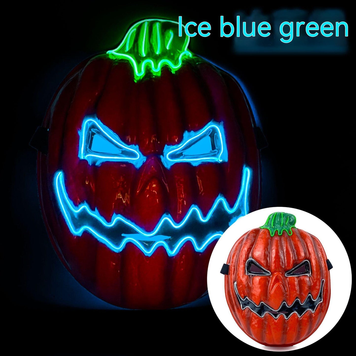 Boule de fête d'Halloween tête de citrouille horreur LED lumineuse