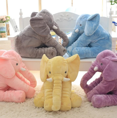 Oreiller poupée éléphant bébé confort dormir avec
